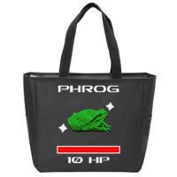 Phrog Frog Videogame Funny Meme Game Zip Tote Bag