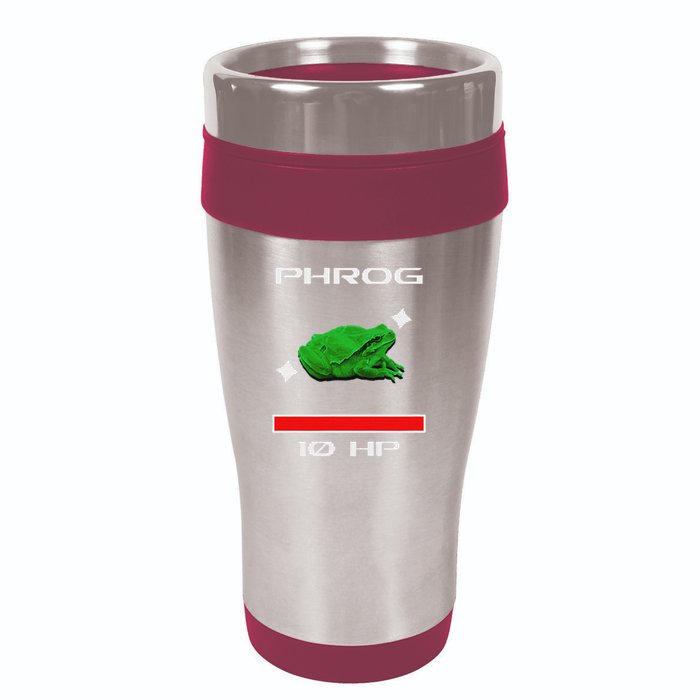Phrog Frog Videogame Funny Meme Game 16oz Travel Tumbler