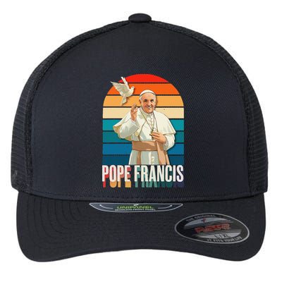 Pope Francis Vatican Catholic Saint .Png Flexfit Unipanel Trucker Cap