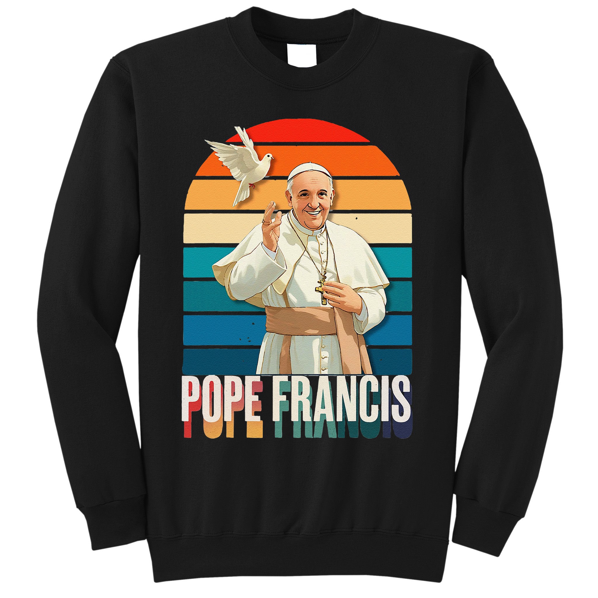 Pope Francis Vatican Catholic Saint .Png Sweatshirt