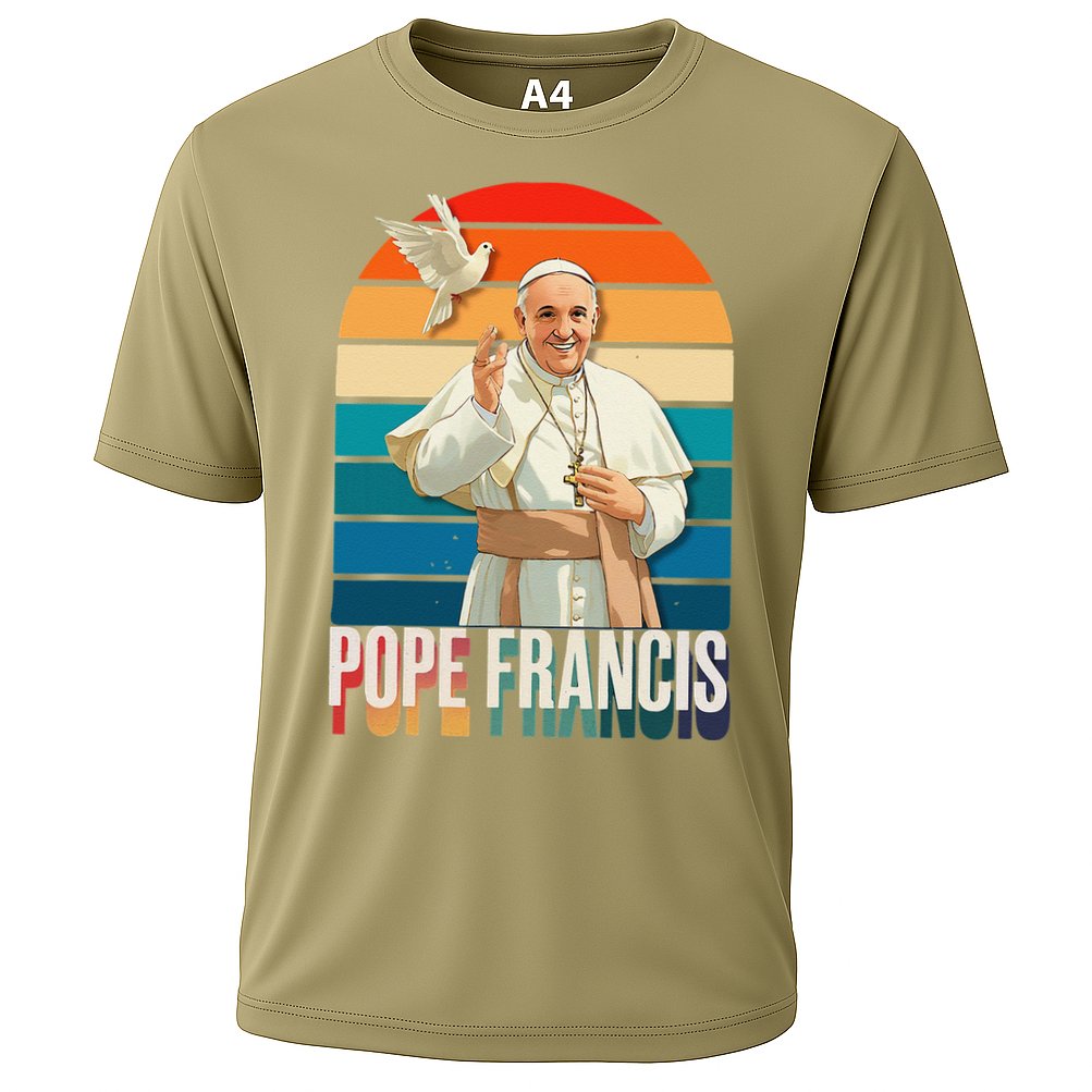 Pope Francis Vatican Catholic Saint .Png Cooling Performance Crew T-Shirt