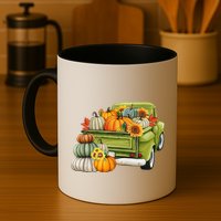 Pumpkin Fall Vintage Truck Mug