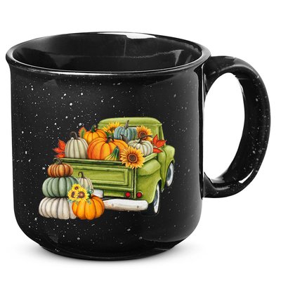 Pumpkin Fall Vintage Truck 15oz Campfire Ceramic Mug