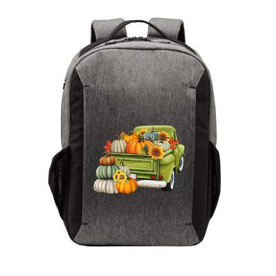 Pumpkin Fall Vintage Truck Vector Backpack