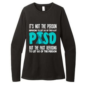 Ptsd Fighter Warrior Teal Ribbon Ptsd Awareness Gift Womens CVC Long Sleeve Shirt