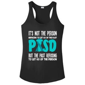 Ptsd Fighter Warrior Teal Ribbon Ptsd Awareness Gift Ladies PosiCharge Competitor Racerback Tank