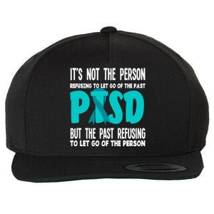 Ptsd Fighter Warrior Teal Ribbon Ptsd Awareness Gift Wool Snapback Cap