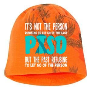 Ptsd Fighter Warrior Teal Ribbon Ptsd Awareness Gift Kati - Camo Knit Beanie