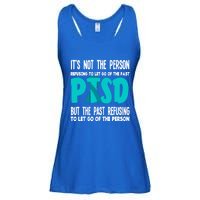 Ptsd Fighter Warrior Teal Ribbon Ptsd Awareness Gift Ladies Essential Flowy Tank