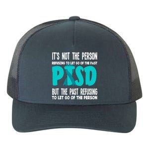 Ptsd Fighter Warrior Teal Ribbon Ptsd Awareness Gift Yupoong Adult 5-Panel Trucker Hat