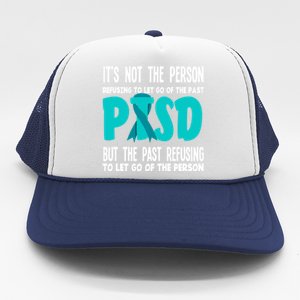 Ptsd Fighter Warrior Teal Ribbon Ptsd Awareness Gift Trucker Hat