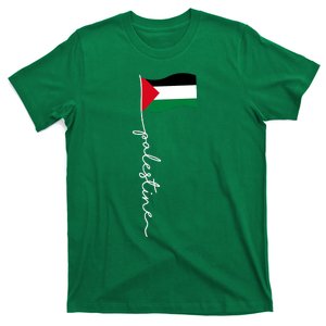 Palestine Flag With Palestine Name For Palestinians & Alquds T-Shirt