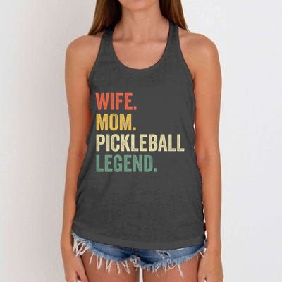 Pickleball Funny Wife Mom Legend Vintage MotherS Day Gift Women's Knotted Racerback Tank