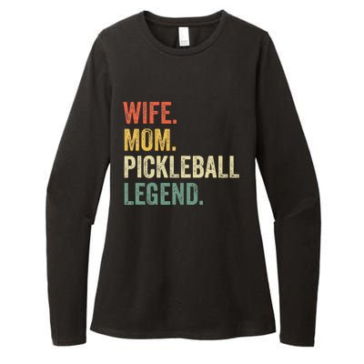 Pickleball Funny Wife Mom Legend Womens CVC Long Sleeve Shirt