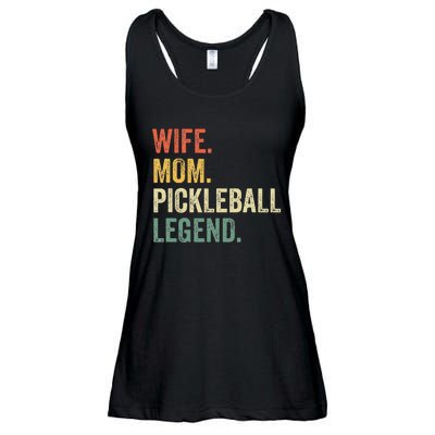 Pickleball Funny Wife Mom Legend Ladies Essential Flowy Tank