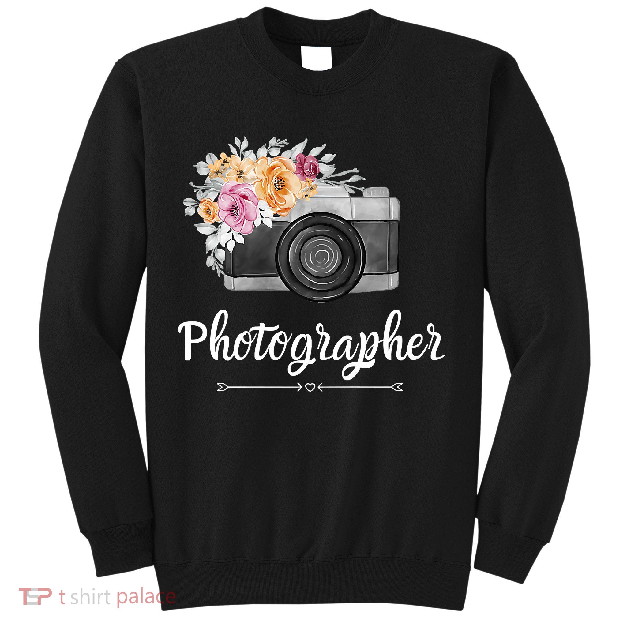 Photographer Floral Women Photography Camera Gift Sweatshirt