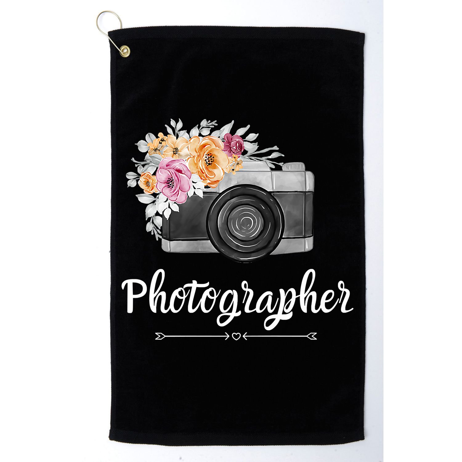 Photographer Floral Women Photography Camera Gift Golf Towel