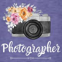 Photographer Floral Women Photography Camera Gift T-Shirt