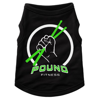 Pound Fitness With Drumsticks Graphic Doggie Tank