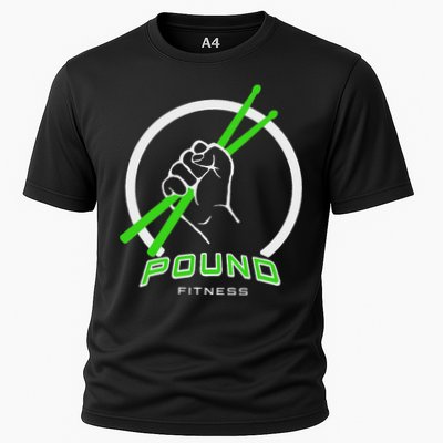Pound Fitness With Drumsticks Graphic Cooling Performance Crew T-Shirt