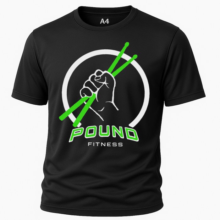 Pound Fitness With Drumsticks Graphic Cooling Performance Crew T-Shirt