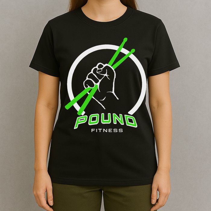 Pound Fitness With Drumsticks Graphic T-Shirt