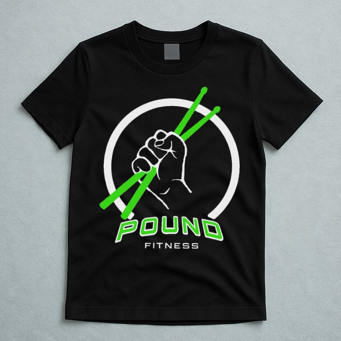 Pound Fitness With Drumsticks Graphic T-Shirt