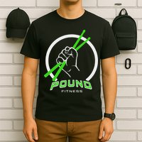 Pound Fitness With Drumsticks Graphic T-Shirt