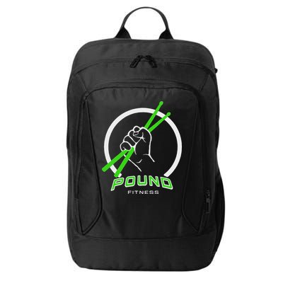 Pound Fitness With Drumsticks Graphic City Backpack