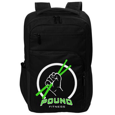 Pound Fitness With Drumsticks Graphic Impact Tech Backpack