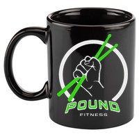 Pound Fitness With Drumsticks Graphic 11oz C Handle Ceramic Mug