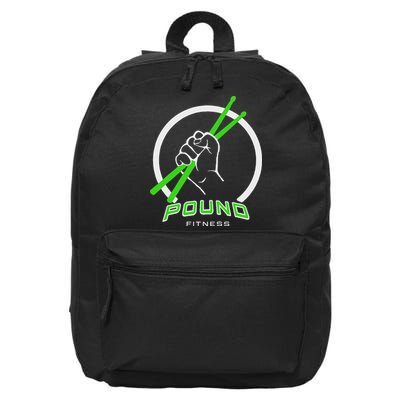 Pound Fitness With Drumsticks Graphic 16 in Basic Backpack