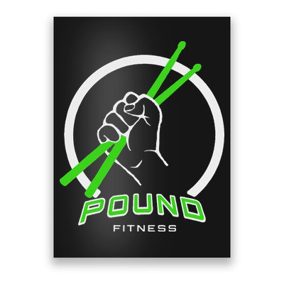 Pound Fitness With Drumsticks Graphic Poster
