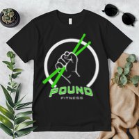 Pound Fitness With Drumsticks Graphic Premium T-Shirt