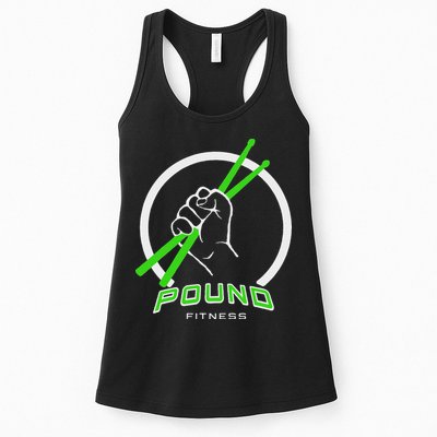 Pound Fitness With Drumsticks Graphic Womens Tank Top