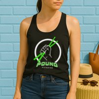 Pound Fitness With Drumsticks Graphic Womens Tank Top