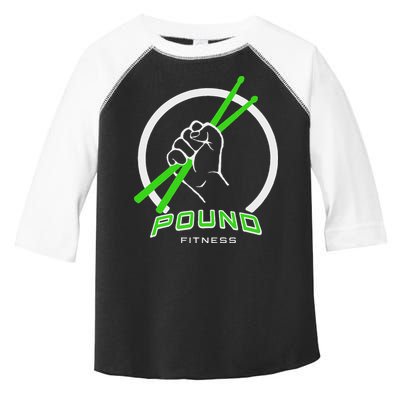 Pound Fitness With Drumsticks Graphic Toddler Fine Jersey T-Shirt