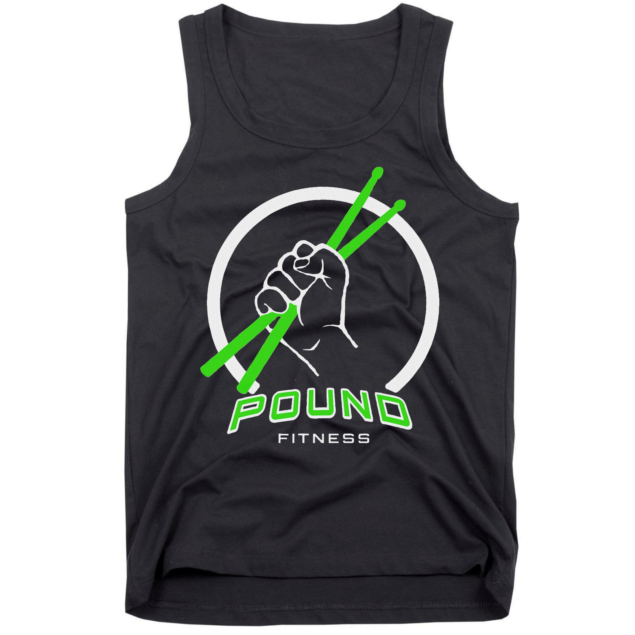 Pound Fitness With Drumsticks Graphic Tank Top