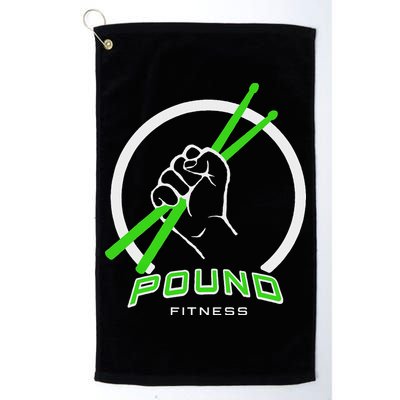 Pound Fitness With Drumsticks Graphic Golf Towel