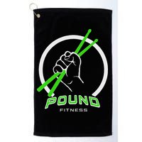 Pound Fitness With Drumsticks Graphic Golf Towel