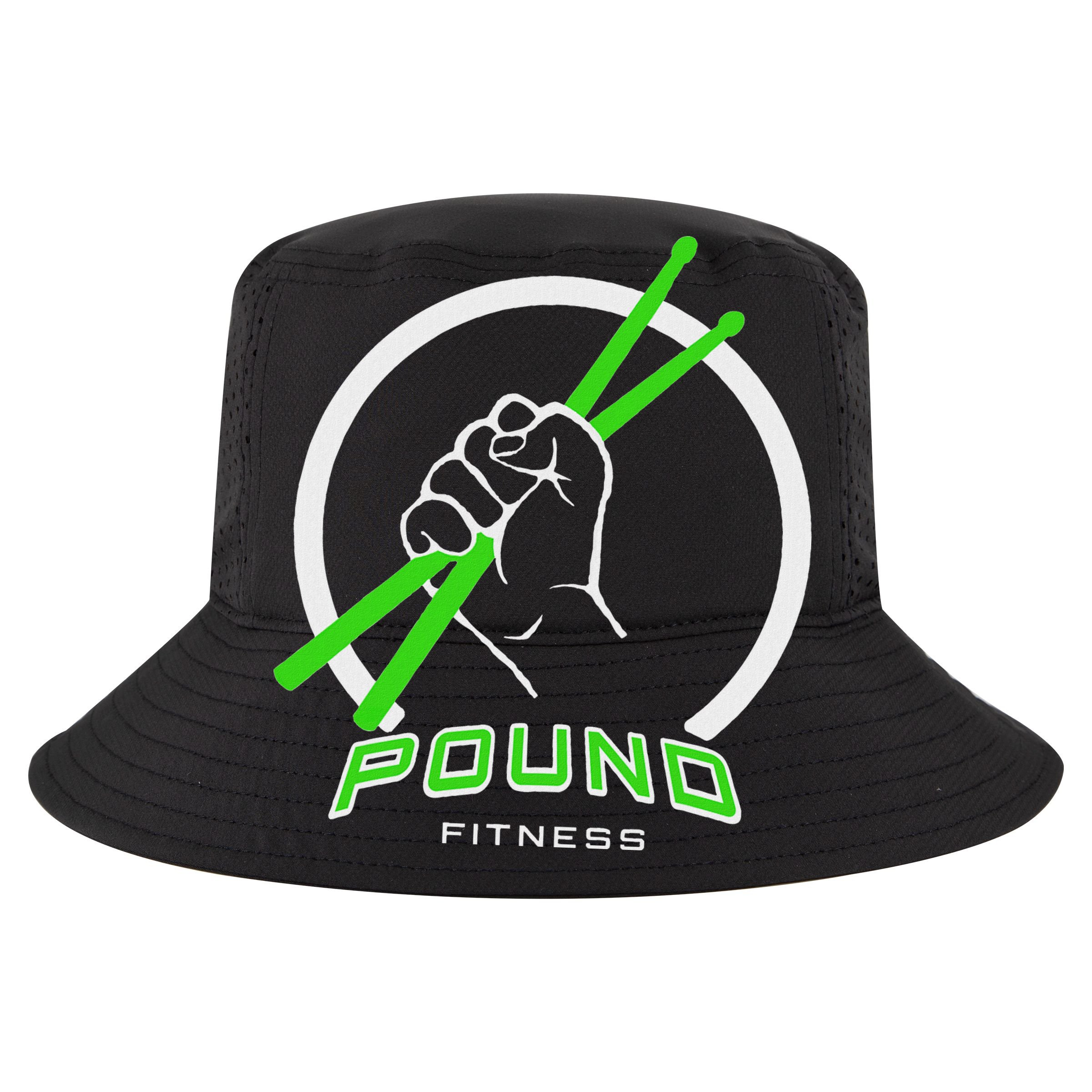 Pound Fitness With Drumsticks Graphic Golf Towel