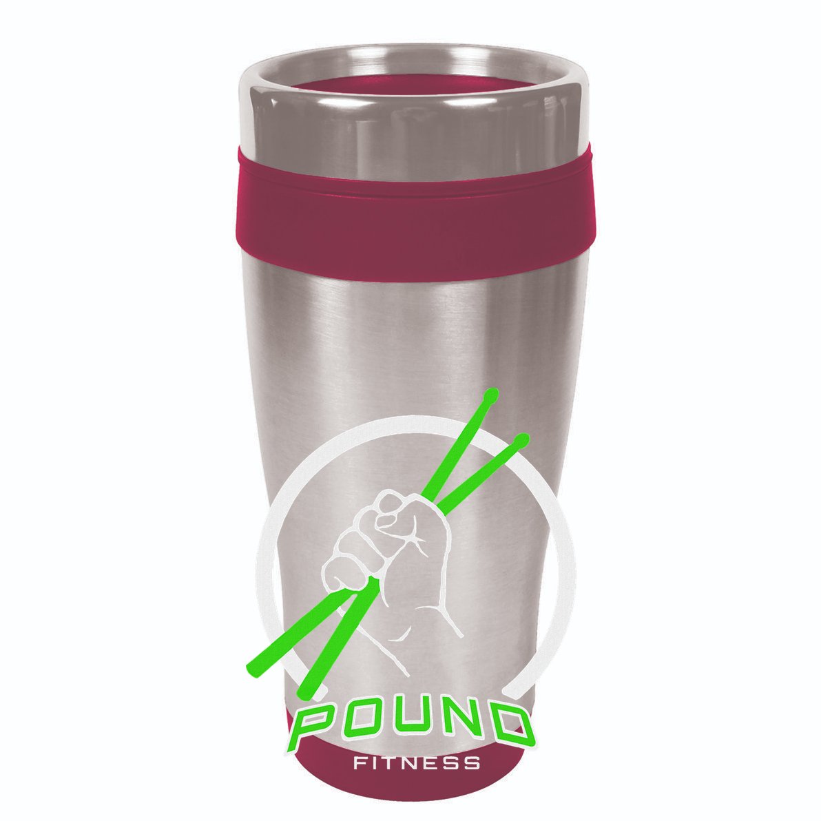 Pound Fitness With Drumsticks Graphic Zip Tote Bag