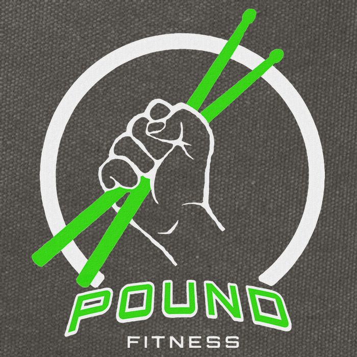 Pound Fitness With Drumsticks Graphic Cotton Canvas Backpack