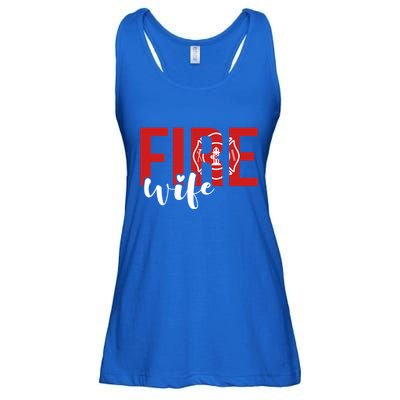 Proud Fire Wife Of Firefighter Wife Fire Wife Cool Gift Ladies Essential Flowy Tank
