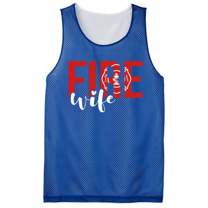 Proud Fire Wife Of Firefighter Wife Fire Wife Cool Gift Mesh Reversible Basketball Jersey Tank