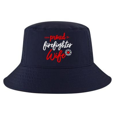 Proud Firefighter Wife gift Fireman's Husband boyfriend Cool Comfort Performance Bucket Hat