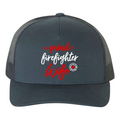 Proud Firefighter Wife gift Fireman's Husband boyfriend Yupoong Adult 5-Panel Trucker Hat