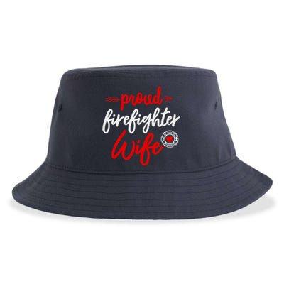 Proud Firefighter Wife gift Fireman's Husband boyfriend Sustainable Bucket Hat