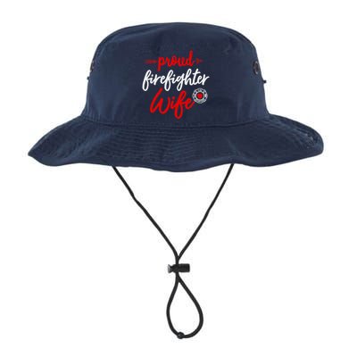 Proud Firefighter Wife gift Fireman's Husband boyfriend Legacy Cool Fit Booney Bucket Hat