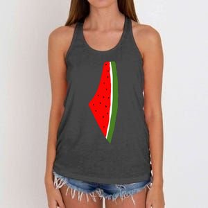 Palestine Flag Watermelon Peace Women's Knotted Racerback Tank